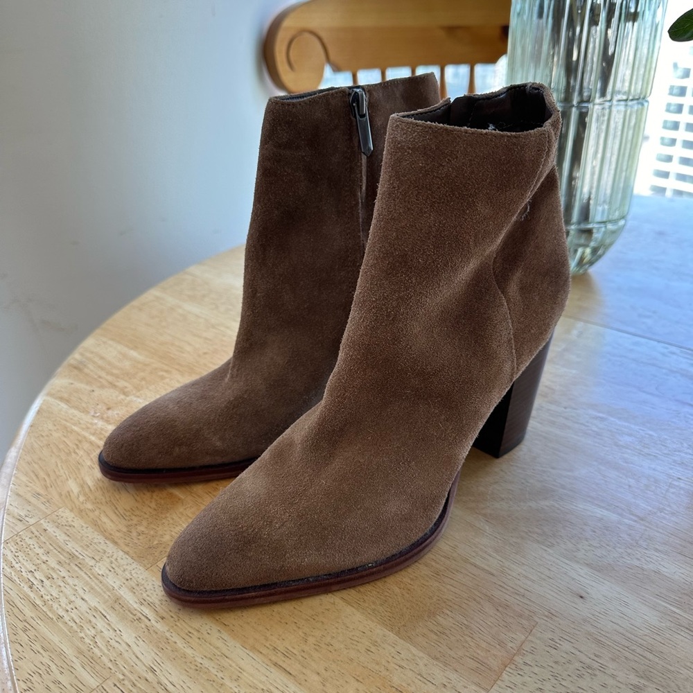 Sam Edelman suede booties, never worn